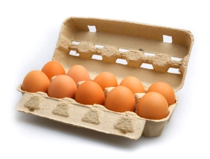 20 ячеек - упаковки для куриных яиц (серый картон), 100 шт
