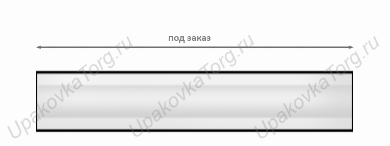 Схематичное изображение разделительной ленты для пачки чая U970. Сайт Упаковкаторг
